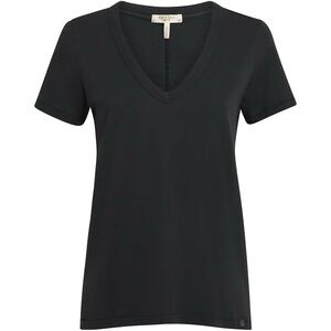 Rag & Bone Slub Vee Tee T-Shirt Black Medium Pima Cotton